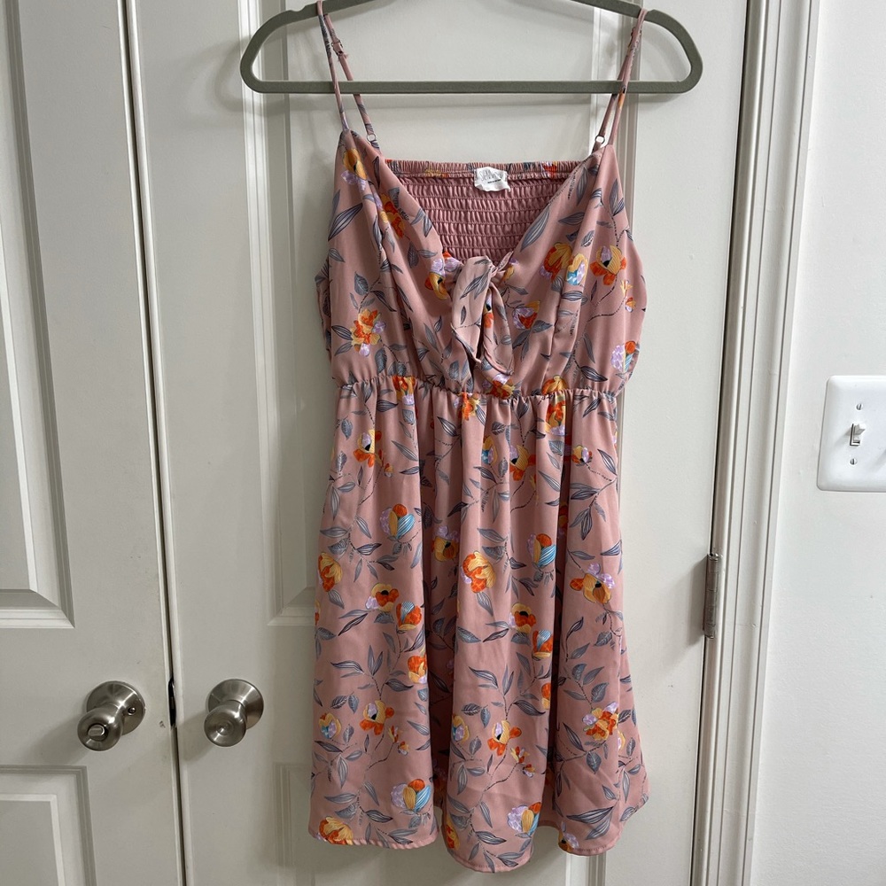 Peep Hole Floral Dress